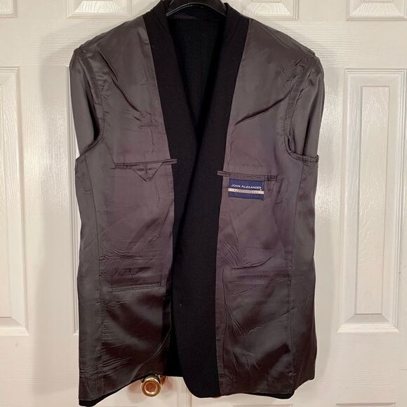 BLACK HARTMARX BRASS BUTTON BACK VENT SC 40R - Picture 6 of 10